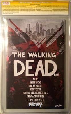 Walking Dead #1 Wizard World Indianapolis 2015 SS CGC 9.8 Signed & Sketch Golden