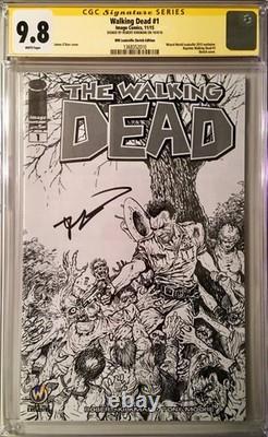 Walking Dead #1 Wizard World Louisville Sketch Edition SS CGC 9.8 Signed Kirkman