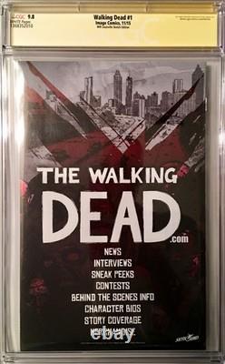 Walking Dead #1 Wizard World Louisville Sketch Edition SS CGC 9.8 Signed Kirkman