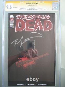 Walking Dead #100 Lucille Variant CGC 9.6 SS Signed Robert Kirkman 1st Negan