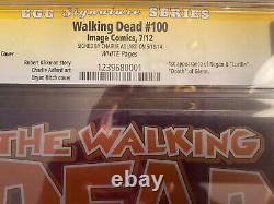 Walking Dead 100 cgc 9.4 Charlie Adlard Signature Series 1st Negan + Lucille
