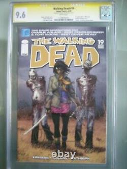 Walking Dead #19 CGC 9.6 SS Signed Charlie Adlard 1st app Michonne