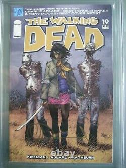 Walking Dead #19 CGC 9.6 SS Signed Charlie Adlard 1st app Michonne