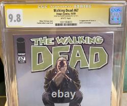 Walking Dead #67 CGC 9.8 Signed by Robert Kirkman