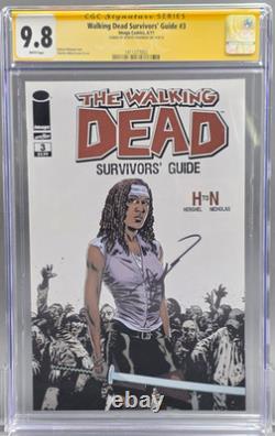 Walking Dead Survivors Guide 3 Cgc 9.8 Signed By Robert Kirkman White Pages