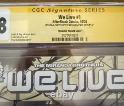 We Live #1 Peach Momoko Signature Series + Sketch CGC 9.8