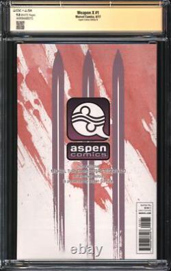 Weapon X (2017) #1 Aspen Comics Edition B CGC x JSA Signature Series 9.8 NM/MT S