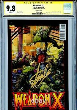 Weapon X Vol 3 12 CGC 9.8 SS Lenticular BWS homage Stan Lee Sabretooth Domino WP
