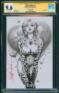 White Widow #2 CGC 9.6 SS Nathan Szerdy Signature Series Hearts Sketch Edition