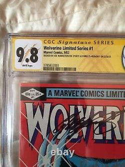 Wolverine 1 Signature Series CGC 9.8 SS X2 Claremont Rubinstein 1982 WP Signed