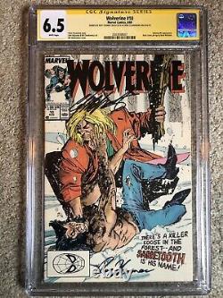 Wolverine 10 CGC 6.5 White SS signed Roy Thomas Chris Claremont Signature Series