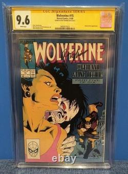 Wolverine #15 Marvel 1989 CGC 9.6 Signature Series Signed Roy Thomas