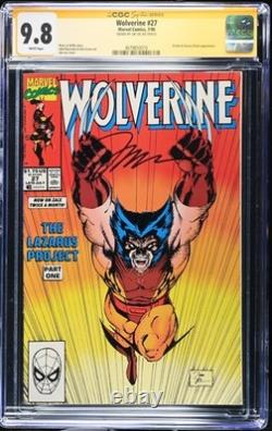 Wolverine #27 CGC 9.8 SS Signed by Jim Lee Iconic Key Cover Marvel Comics 1990