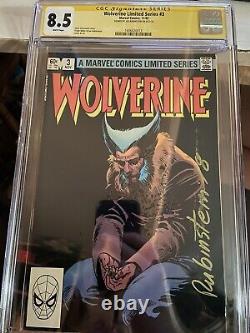 Wolverine #3 mini series 8.5 cgc ss signature series signed by Joe Rubinstein