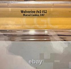 Wolverine V3 #52 (May 2007) SIGNATURE SERIES CGC 9.6 SIGNED BY ROY THOMAS