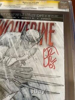 Wolverine v. 2 #20 CGC 9.8 signature series WIZARD WORLD sketch John Romita Jr