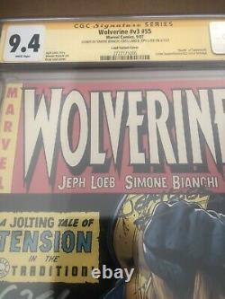 Wolverine #v3 #55 Signature Series Signed 3x CGC 9.4