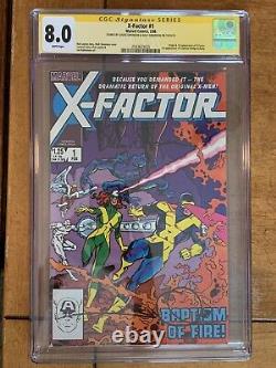 X-Factor #1 CGC 8.0 Signature series Walt and Louise Simonson