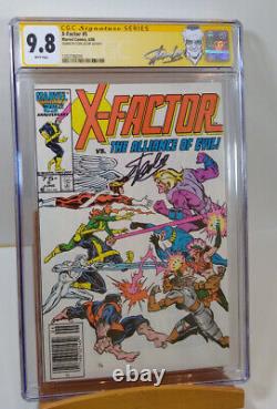 X-Factor #5 CGC SS Signature Series 9.8 WP Signed by Stan Lee Newsstand Variant