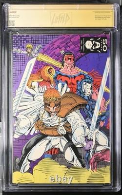 X-Force #1 CGC SS 8.0 Signed & Sketched Rob Liefeld Custom Label Cable Key MCU