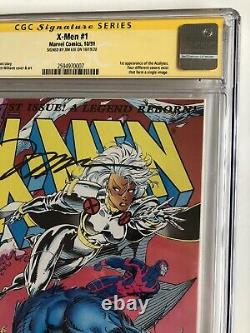 X-Men #1 CGC 9.8 White Pages Signature Series SS Signed Jim Lee 1991 Marvel