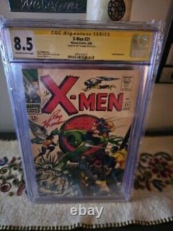 X-Men #21 1966 CGC 8.5 SIGNATURE SERIES HAND SIGNED BY ROY THOMAS! Lucifer App