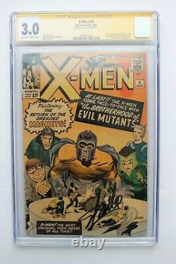 X-Men #4 CGC 3.0 (Marvel) Signature Series Signed Stan Lee