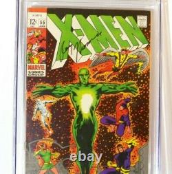 X-Men #55 Marvel 1969 CGC Signature Series signed by Roy Thomas CGC 8.0 VF