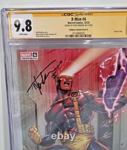 X-Men #6 CGC 9.8 Signed Tyler Kirkham NYCC 2024 Cyclops Danger Room Marvel
