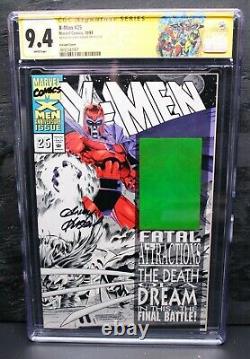 X-men 25 Black & White Variant Cgc Signature Series (9.4) Signed By Andy Kubert