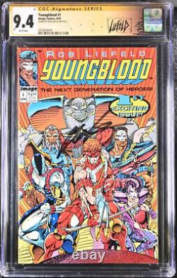 Youngblood #1 CGC 9.4 Signed by Rob Liefeld Signature Series