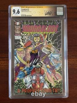 Youngblood #2 pink logo signed CGC 9.6 Signature Series Custom Liefeld Label