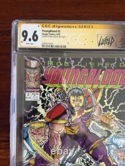 Youngblood #2 pink logo signed CGC 9.6 Signature Series Custom Liefeld Label