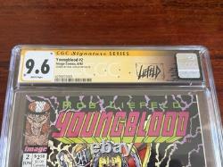 Youngblood #2 pink logo signed CGC 9.6 Signature Series Custom Liefeld Label