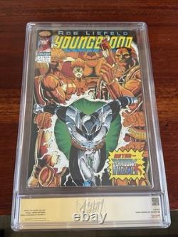 Youngblood #2 pink logo signed CGC 9.6 Signature Series Custom Liefeld Label