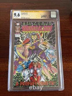 Youngblood #2 pink logo signed CGC 9.6 Signature Series Custom Liefeld Label