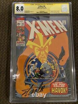 1969 Marvel X-men #58 1st Appearance Havoc Cgc Signature Series Stan Lee? 8,0