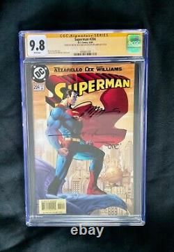 3x Signé JIM LEE Scott Williams SINCLAIR 9.8 CGC SUPERMAN 204 Série de Signatures