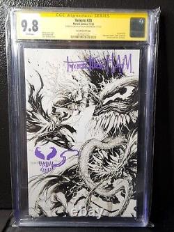 9.8 CGC Signature SERIES Venom #28 SIGNÉ & ESQUISSÉ PAR TYLER KIRKHAM