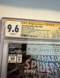 ASM Spider-Man #365 CGC 9.6 Série Signature ? Sam De la R, M Bagley, Randy E