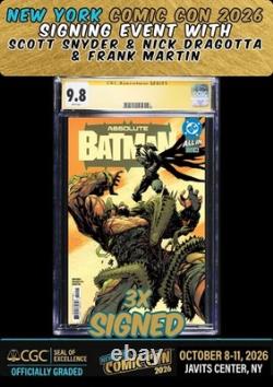 Absolute Batman #14 CGC SS 9.8 3x signé Snyder/Dragotta/Martin NYCC en prévente