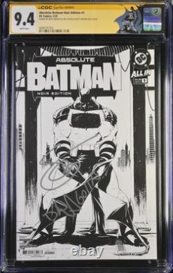 Absolute Batman Noir Édition n°1 CGC 9,4 NM Signature Series 2x signé ND + SS