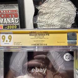 Absolute Batman signé #18 CGC 9.9 WP SS Javi Fernández Variante exclusive MegaCon 9.9