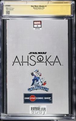 Ahsoka n°1 Variante JTC GalaxyCon CGC SS 9,8 signée par Rosario Dawson