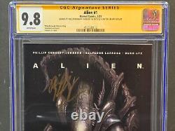 Alien #1 Cgc Ss 9.8 Signé Par Phillip Kennedy Johnson & Inhyuk Lee 2021