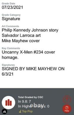 Alien #1- Mayhew Variante A Cgc Signature Series 9.8 Mike Mayhew