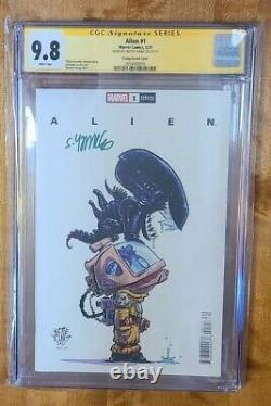 Alien #1 Skottie Young Signed Cgc Ss Signature Series 9.8 Young Variant 2021