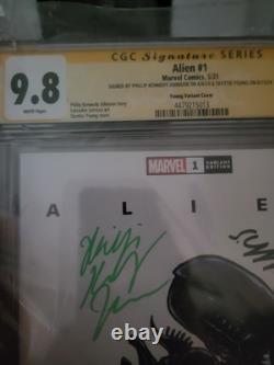 Alien #1 Skottie Young série de signatures CGC 9.8