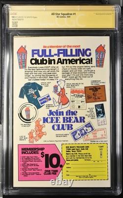 All Star Squadron 1 Cgc 9.8 SS Série de signatures signée par Roy Thomas