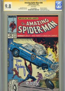 Amazing Spider-Man 306 CGC 9.8 SS Signé Todd McFarlane